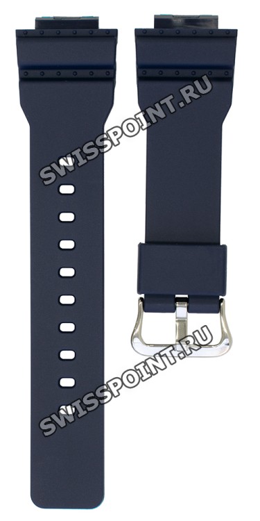 Синий полимерный ремешок Casio 10516396 для часов Casio GMA-S110CM-2A, GMA-S120MF-2A2