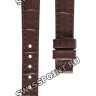 Коричневый кожаный ремешок Tissot T610042467, теленок, 12/10, без замка, для часов Tissot Le Locle L134