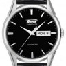 Черный кожаный ремешок Tissot T610029778, удлиненный, 20/18 XL, без замка, для часов Tissot Visodate T019.430