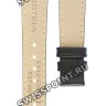 Черный кожаный ремешок Certina C610020202, 15/12, без замка, для часов Certina Ds 8 C033.251.16.351.01