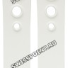 Белый силиконовый ремешок Certina C610016250, интегрированный, с отверстиями, без замка, для часов Certina DS Rookie C016.410, C016.417