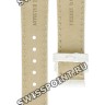 Белый кожаный ремешок Balmain B1730821, 16/14, с боковым вырезом 10 мм, без замка, для часов Balmain Miss Balmain 2731, 2735