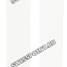 Белый силиконовый ремешок Tissot T610027319, без замка, для часов Tissot PRC 100 T008.217.17.116.00 Danica Patrick