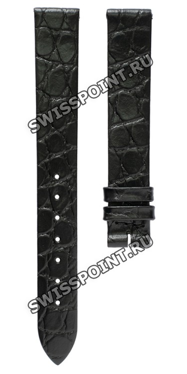 Черный кожаный ремешок Longines L682101237, теленок, 13/12, без замка, для часов Longines La Grande Classique L4.204.0, L4.205.2, L4.205.4, L4.209.2, L4.209.4, L4.241.0, L4.288.0
