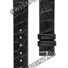 Черный кожаный ремешок Longines L682101237, теленок, 13/12, без замка, для часов Longines La Grande Classique L4.204.0, L4.205.2, L4.205.4, L4.209.2, L4.209.4, L4.241.0, L4.288.0