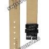 Черный кожаный ремешок Longines L682101237, теленок, 13/12, без замка, для часов Longines La Grande Classique L4.204.0, L4.205.2, L4.205.4, L4.209.2, L4.209.4, L4.241.0, L4.288.0