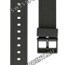 Черный полимерный ремешок 10160334 для часов Casio AW-49H, AW-49HE, AW-49H-1B, AW-49H-1E, AW-49H-7B, AW-49H-7E