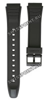 Черный полимерный ремешок 10160334 для часов Casio AW-49H, AW-49HE