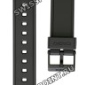 Черный полимерный ремешок 10160334 для часов Casio AW-49H, AW-49HE, AW-49H-1B, AW-49H-1E, AW-49H-7B, AW-49H-7E