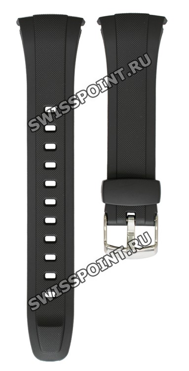 Черный полимерный ремешок Casio 10408444 для часов Casio WVQ-M410, WVA-M640, WVA-M650