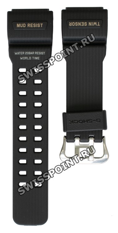 Черный полимерный ремешок Casio 10517723 для часов Casio GG-1000-1A