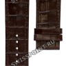 Коричневый кожаный ремешок Tissot T610030949, теленок, имитация крокодила, с вырезом, 24/22, без замка, для часов Tissot TXL T061.717