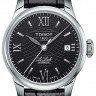 Черный кожаный ремешок Tissot T610042469, теленок, 12/10, без замка, для часов Tissot Le Locle L134
