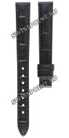 Черный кожаный ремешок Tissot T610042469, теленок, 12/10, без замка, для часов Tissot Le Locle L134