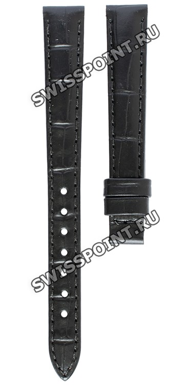 Черный кожаный ремешок Tissot T610042469, теленок, 12/10, без замка, для часов Tissot Le Locle L134