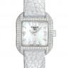 Серебристый кожаный ремешок Tissot T610026396, имитация крокодила, 14/14, без замка, для часов Tissot T-Wave L852