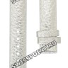 Серебристый кожаный ремешок Tissot T610026396, имитация крокодила, 14/14, без замка, для часов Tissot T-Wave L852