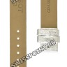 Серебристый кожаный ремешок Tissot T610026396, имитация крокодила, 14/14, без замка, для часов Tissot T-Wave L852