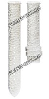 Серебристый кожаный ремешок Tissot T610026396, имитация крокодила, 14/14, без замка, для часов Tissot T-Wave L852