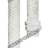 Серебристый кожаный ремешок Tissot T610026396, имитация крокодила, 14/14, без замка, для часов Tissot T-Wave L852