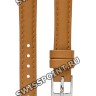 Коричневый кожаный ремешок Tissot T600037891, теленок, гладкий, 12/10, стальная пряжка, для часов Tissot Bella Ora Piccola T103.110