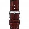 Коричневый кожаный ремешок Tissot T600038327, 22/20, стальная пряжка, для часов Tissot V8 Quartz Chronograph T106.417.16.262.00
