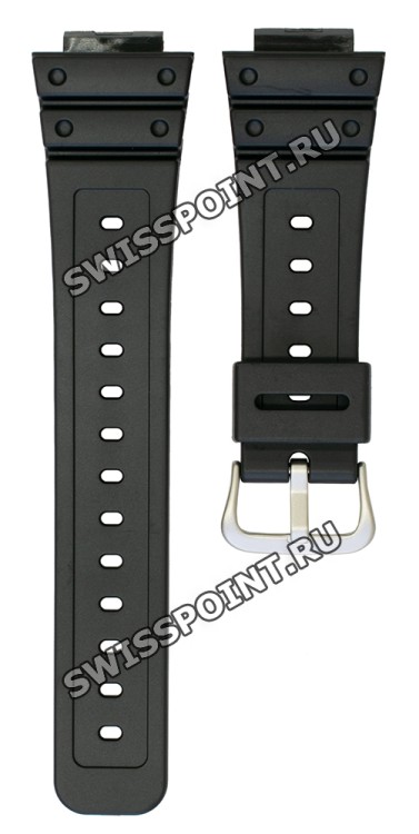 Черный полимерный ремешок Casio 10410406 для часов Casio DW-5600, DW-D5600
