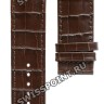 Коричневый кожаный ремешок Tissot T610030950, удлиненный, 24/22, с вырезом, без замка, для часов Tissot TXL T061.717