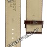 Коричневый кожаный ремешок Tissot T610030950, удлиненный, 24/22, с вырезом, без замка, для часов Tissot TXL T061.717