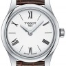 Коричневый кожаный ремешок Tissot T610042821, теленок, 12/10, без замка, для часов Tissot Tradition T063.009