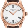 Коричневый кожаный ремешок Tissot T610042821, теленок, 12/10, без замка, для часов Tissot Tradition T063.009