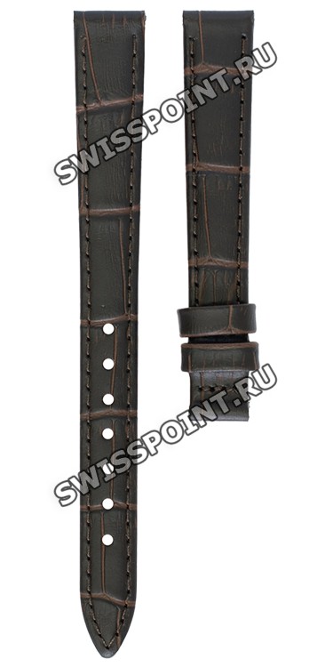Коричневый кожаный ремешок Tissot T610042821, теленок, 12/10, без замка, для часов Tissot Tradition T063.009