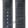 Синий каучуковый ремешок Omega O032RUZ005701 с накладкой из кожи аллигатора, 22/20, длина 100/95, без замка, для часов Omega 2153 Seamaster Planet Ocean III 45.5мм