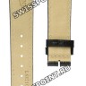 Черный кожаный ремешок Longines L682101262, теленок, 18/16, без замка, для часов Longines Flagship L4.695.6, L4.716.4, L4.716.6, L4.717.4, L4.717.6, L4.722.4, L4.736.4