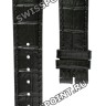 Черный кожаный ремешок Longines L682101262, теленок, 18/16, без замка, для часов Longines Flagship L4.695.6, L4.716.4, L4.716.6, L4.717.4, L4.717.6, L4.722.4, L4.736.4