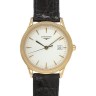 Черный кожаный ремешок Longines L682101262, теленок, 18/16, без замка, для часов Longines Flagship L4.695.6, L4.716.4, L4.716.6, L4.717.4, L4.717.6, L4.722.4, L4.736.4