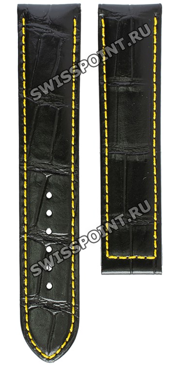 Черный кожаный ремешок Certina C610018594, теленок, 21/20, без замка, для часов Certina Ds-2 C024.410