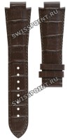 Коричневый кожаный ремешок Tissot T610014559, 24/18 мм, теленок, имитация крокодила, без замка, для часов Tissot TXL, TXS Chrono L864/964, L874/974, L875/975