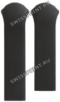 Черный резиновый ремешок Tissot T610024840, 22/18, интегрированный, без замка, для часов Tissot T-Tracx T010.417, T010417A