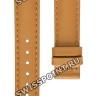 Коричневый кожаный ремешок Tissot T610045075, теленок, 15/14, без замка, для часов Tissot My Lady T930.007