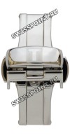 Стальной раскладной замок Tissot T640033493 с кнопками, 14 мм, для кожаного ремешка часов Tissot