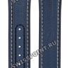 Синий каучуковый ремешок Omega O032RUZ005702 с накладкой из кожи аллигатора, 21/18, длина 100/95, без замка, для часов Omega 215.33.44.21.03.001 Seamaster Planet Ocean 600m Co-Axial Master Chronometer 43,5 mm