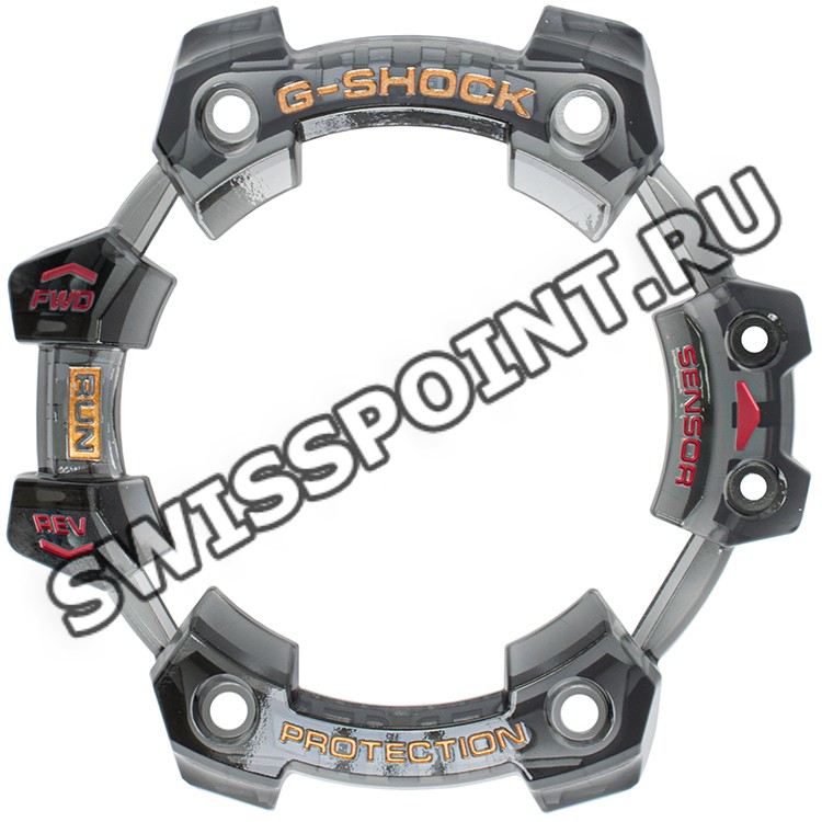 Черный полупрозрачный рант корпуса часов Casio 10625494 для часов Casio GBD-H1000-4A1