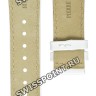 Белый кожаный ремешок Balmain B1730843, 20/18, с вырезом 11 мм, без замка, для часов Balmain Classica 5079