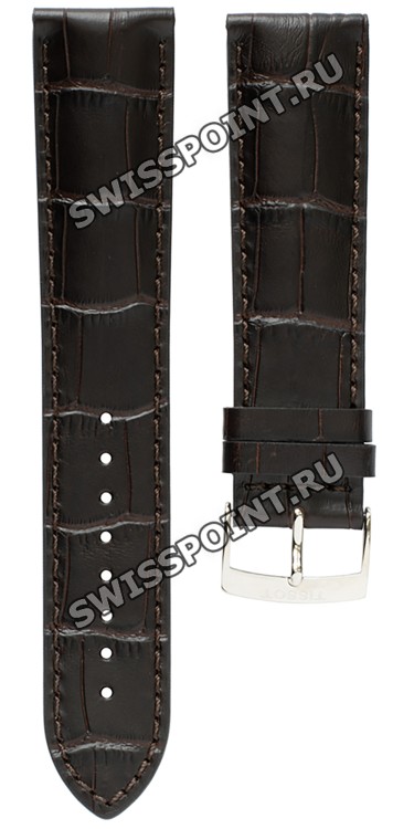 Коричневый кожаный ремешок Tissot T600043495 / T610043496, теленок, 22/20, стальная пряжка, для часов Tissot Gent XL T116.410.16.037.00, T116.410.16.047.00