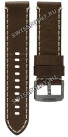 Коричневый кожаный ремешок Tissot T600041405, серая пряжка, 22/22 мм, для часов Tissot Chrono XL T116.617.36.047.00