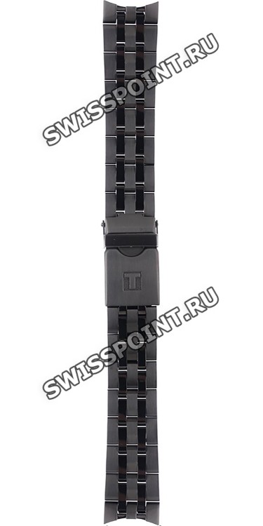 Черный стальной браслет Tissot T605045741, 20 мм, для часов Tissot PRC 200 T114.417.33.057.00