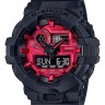 Черный полимерный ремешок Casio 10536683 для часов Casio GA-700-1A, GA-700-1B, GA-700AR-1A, GA-700DC-1A