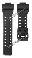 Черный полимерный ремешок Casio 10536683 для часов Casio GA-700-1A, GA-700-1B, GA-700AR-1A, GA-700DC-1A
