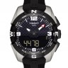 Черный каучуковый ремешок Tissot T603035303, 22/20, интегрированный, титановая клипса, для часов Tissot T-Touch Solar T091.420, T110.420